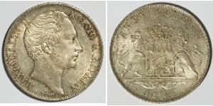 2 Gulden Royaume de Bavière (1806 - 1918) Argent Maximilien II de Bavière(1811 - 1864)