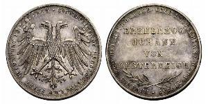 2 Gulden Ville libre de Francfort Argent 