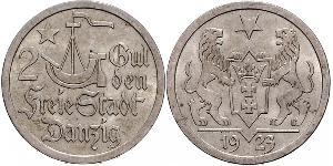 2 Gulden Gdansk (1920-1939) Argento 