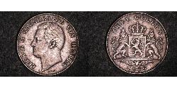 2 Gulden Hesse-Darmstadt (1806 - 1918) Plata Luis II de Hesse-Darmstadt