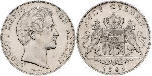2 Gulden Reino de Baviera (1806 - 1918) Plata Luis I de Baviera(1786 – 1868)