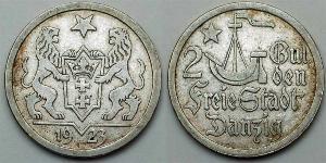 2 Gulden Gdansk (1920-1939) Silber 