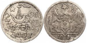 2 Gulden Gdansk (1920-1939) Silber 