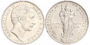 2 Gulden Königreich Bayern (1806 - 1918) Silber Maximilian II. Joseph (Bayern)(1811 - 1864)