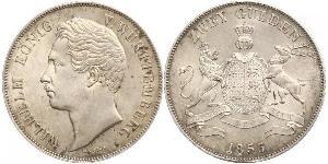 2 Gulden Königreich Württemberg (1806-1918) Silber Wilhelm I. (Württemberg)