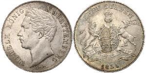 2 Gulden Königreich Württemberg (1806-1918) Silber Wilhelm I. (Württemberg)