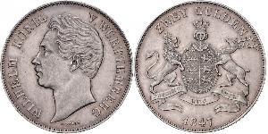 2 Gulden Königreich Württemberg (1806-1918) Silber Wilhelm I. (Württemberg)