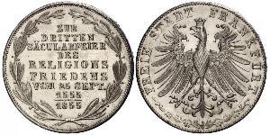 2 Gulden Free City of Frankfurt Silver 