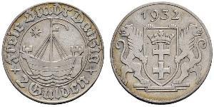2 Gulden Gdansk (1920-1939) Silver 