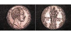 2 Gulden Kingdom of Bavaria (1806 - 1918) Silver Maximilian II of Bavaria (1811 - 1864)