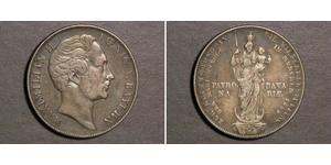 2 Gulden Kingdom of Bavaria (1806 - 1918) Silver Maximilian II of Bavaria (1811 - 1864)