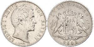 2 Gulden Kingdom of Bavaria (1806 - 1918) Silver Ludwig I of Bavaria (1786 – 1868)