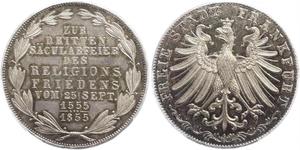 2 Gulden 法蘭克福自由市 銀 