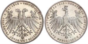 2 Gulden 法蘭克福自由市 銀 