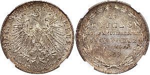 2 Gulden 法蘭克福自由市 銀 