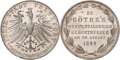 2 Gulden 法蘭克福自由市 銀 