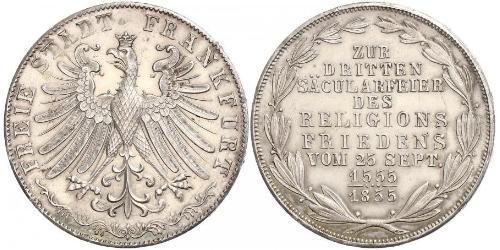 2 Gulden 法蘭克福自由市 銀 
