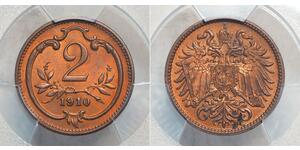 2 Heller Austria-Hungary (1867-1918) Bronze 