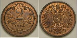 2 Heller Österreich-Ungarn (1867-1918) Bronze 
