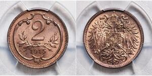 2 Heller Österreich-Ungarn (1867-1918) Bronze 