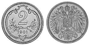 2 Heller Österreich-Ungarn (1867-1918) Bronze 