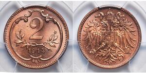 2 Heller Österreich-Ungarn (1867-1918) Bronze 