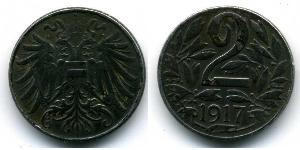 2 Heller Österreich-Ungarn (1867-1918) Stahl 