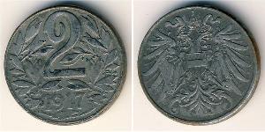 2 Heller 奥匈帝国 (1867 - 1918) Steel 