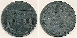 2 Heller Tchécoslovaquie  (1918-1992) Zinc 