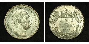 2 Korona Österreich-Ungarn (1867-1918) Silber Franz Joseph I (1830 - 1916)