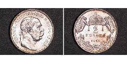 2 Korona Austria-Hungary (1867-1918) Silver Franz Joseph I (1830 - 1916)