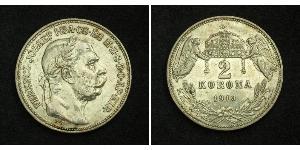 2 Korona Austria-Hungary (1867-1918) Silver Franz Joseph I (1830 - 1916)