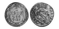 2 Kreuzer Margraviato di Baden-Durlach (1535 - 1771) Argento 