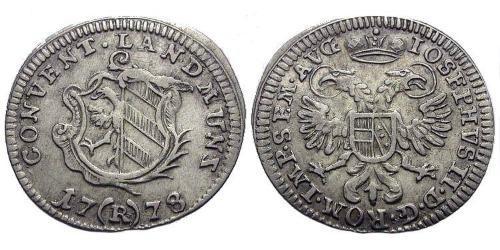 2 Kreuzer Deutschland Billon Silber 