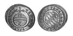2 Kreuzer Electorate of Bavaria (1623 - 1806) Plata Maximiliano III José, Elector de Baviera(1727 – 1777)
