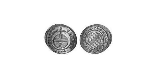 2 Kreuzer Electorate of Bavaria (1623 - 1806) Silver Maximilian III Joseph, Elector of Bavaria (1727 – 1777)