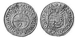 2 Kreuzer Margrave of Baden-Durlach (1535 - 1771) 銀 