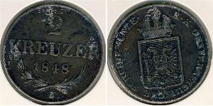 2 Kreuzer 奧地利帝國 (1804 - 1867) 銅 