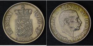 2 Krone Danemark Argent 