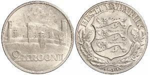 2 Krone Estonia (Republic) (1918 - ) Argent 