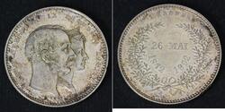 2 Krone Danimarca Argento Cristiano IX di Danimarca (1818-1906)