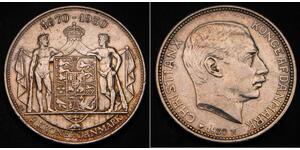 2 Krone Danimarca Argento Cristiano X di Danimarca (1870 - 1947)