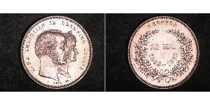 2 Krone Danimarca Argento Cristiano IX di Danimarca (1818-1906)