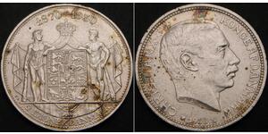 2 Krone Danimarca Argento Cristiano X di Danimarca (1870 - 1947)