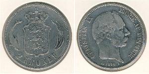 2 Krone Danimarca Argento 