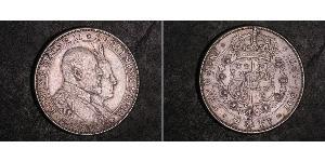 2 Krone Svezia Argento Oscar II di Svezia (1829-1907)