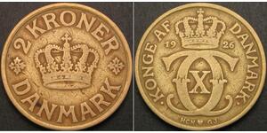 2 Krone Danemark Bronze/Aluminium 