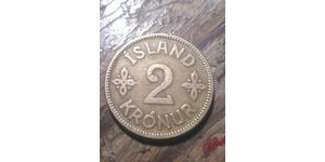 2 Krone Islande (1944 - ) Bronze/Aluminium 