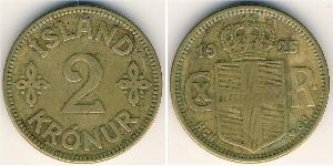2 Krone Islande (1944 - ) Bronze/Aluminium 
