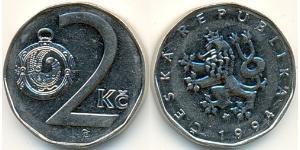 2 Krone Czech Republic (1993 - ) Nickel/Stahl 